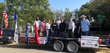 Post 352 In Blanco County Fair and Rodeo Parade